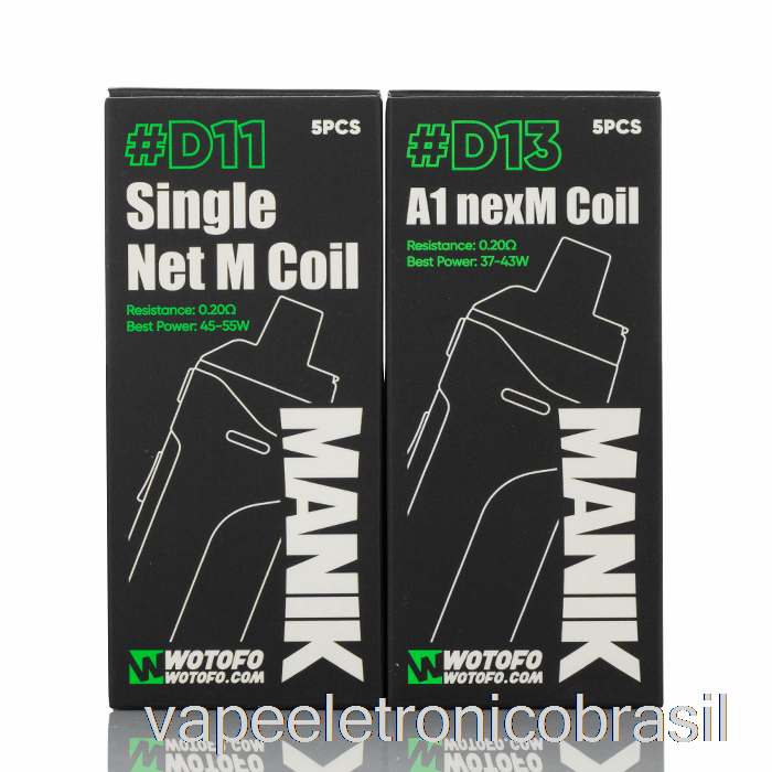 Vape Recarregável Wotofo Manik Bobinas De Substituição D14 A1 Bobinas Cônicas Nexmesh